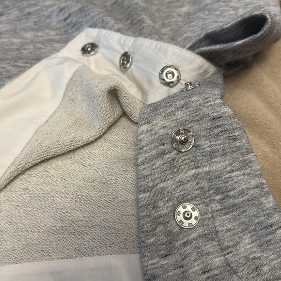 Derek Lam 10 Crosby x Athleta Gray Layered Sweatshirt Top Size XS - Picture 6 of 7
